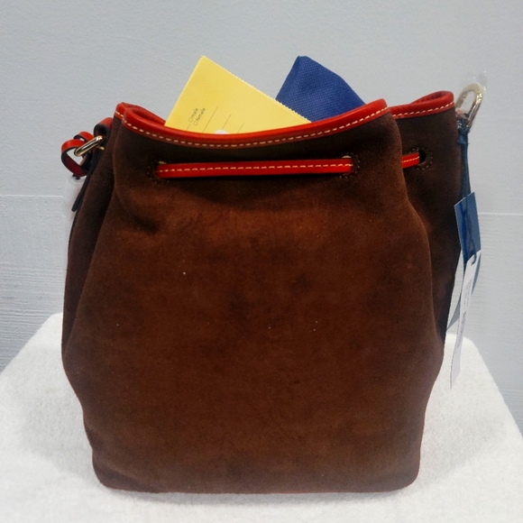 Dooney & Bourke Drawstring Brown Tmoro - Picture 3 of 5